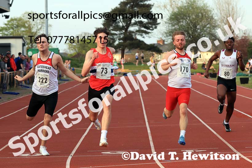 The 150 metres, 2025 NEGP No. 1, Monkton Stadium, Jarrow. Photo: David T. Hewitson/Sports for All Pics